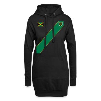 Jamaïque Jamaïque Rasta Raggea Drapeau Rastafari - Sweat-shirt à capuche long Femme - noir - Devant