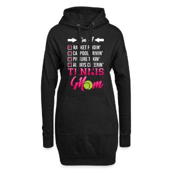 Funny Tennis Player Racket Mom I'm - Hoodie-Kleid - Schwarz - Vorne