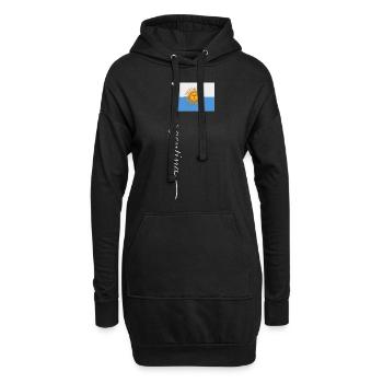 Argentinien Geschenk Argentina Argentine Flagge - Hoodie-Kleid - Schwarz - Vorne