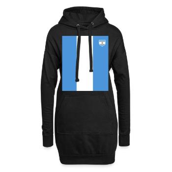 Argentine Cadeau Argentine Drapeau argentin - Sweat-shirt à capuche long Femme - noir - Devant