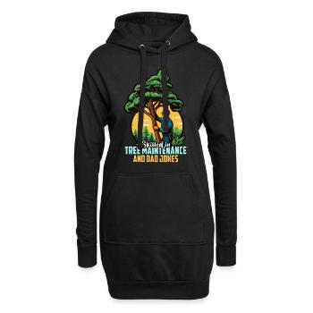 Arboriculteur Expérimenté dans l’entretien des arbres Travailleur forestier - Sweat-shirt à capuche long Femme - noir - Devant
