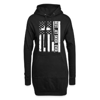 Meilleur Jet skieur de tous les temps - Meilleur pilote de jet ski - Sweat-shirt à capuche long Femme - noir - Devant