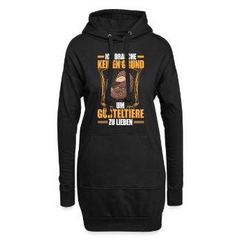 Tatout Pas de raison Armadillo Armadillo Armadillo - Sweat-shirt à capuche long Femme - noir - Devant