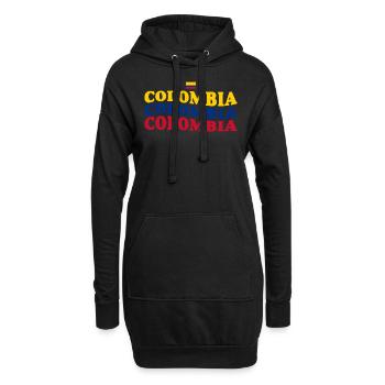 Colombie Colombie Medellín Vacances Bogota Cali - Sweat-shirt à capuche long Femme - noir - Devant