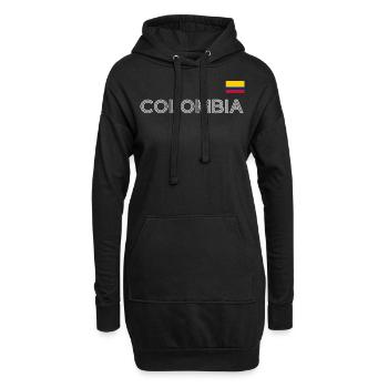 Kolumbien Colombia Medellin Urlaub Bogota Cali - Hoodie-Kleid - Schwarz - Vorne