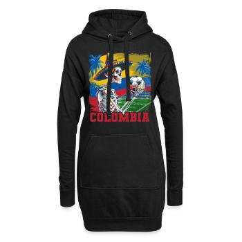 Kolumbien Colombia Medellin Urlaub Bogota Cali - Hoodie-Kleid - Schwarz - Vorne