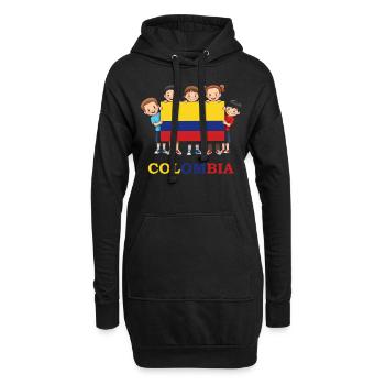 Colombie Colombie Medellín Vacances Bogota Cali - Sweat-shirt à capuche long Femme - noir - Devant