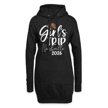 Voyage entre filles Nashville 2026 - Sweat-shirt à capuche long Femme - noir - Devant