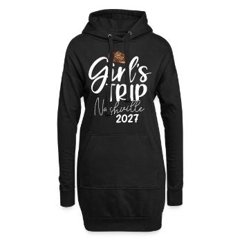 Girls Trip Nashville 2027 - Hoodie-Kleid - Schwarz - Vorne