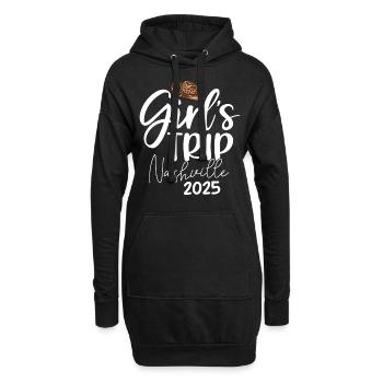 Voyage entre filles Nashville 2025 - Sweat-shirt à capuche long Femme - noir - Devant