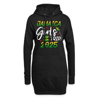 Voyage entre filles en Jamaïque 2025 - Sweat-shirt à capuche long Femme - noir - Devant
