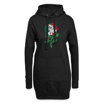 Mexiko Mexico Mexikaner Geschenk Flagge Fußball - Hoodie-Kleid - Schwarz - Vorne