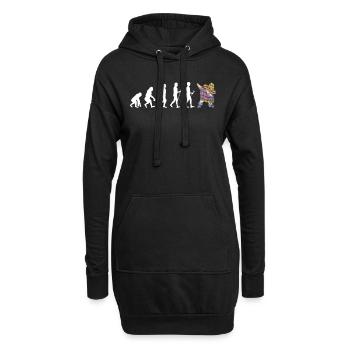 Mexiko Mexico Mexikaner Geschenk Flagge Fußball - Hoodie-Kleid - Schwarz - Vorne
