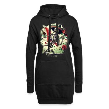 Mexique Mexique Cadeau mexicain Flag Football - Sweat-shirt à capuche long Femme - noir - Devant