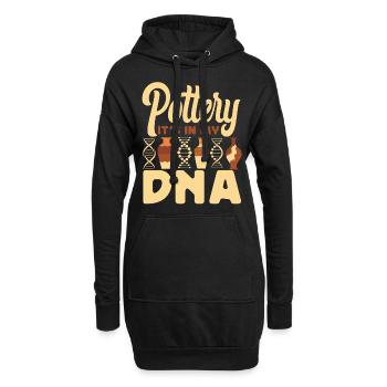 Pottery Ceramics Artist Pottery - Hoodie-Kleid - Schwarz - Vorne