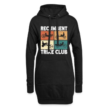 Tricycle couché Liegetrike Liegedreirad - Sweat-shirt à capuche long Femme - noir - Devant
