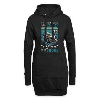 Scuba Diving If You Can't Dive With The Swimming - Hoodie-Kleid - Schwarz - Vorne