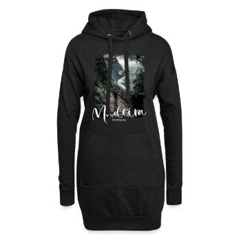 Île de Madère Portugal Vacances Visites Souvenirs - Sweat-shirt à capuche long Femme - noir - Devant
