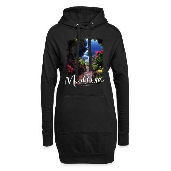 Île de Madère Portugal Vacances Visites Souvenirs - Sweat-shirt à capuche long Femme - noir - Devant