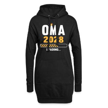 Oma 2028 Loading - Hoodie-Kleid - Schwarz - Vorne