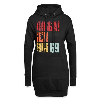 69. Geburtstag 69 Jahre Geschenk Spruch - Hoodie-Kleid - Schwarz - Vorne