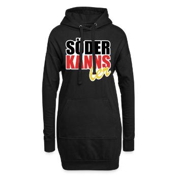 Söder kanns - Kanzler - Kanzlerkandidat - Hoodie-Kleid - Schwarz - Vorne