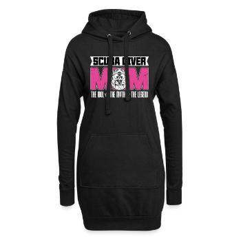 Plongeur sous-marin Maman L’idole Le mythe aime la plongée en apnée - Sweat-shirt à capuche long Femme - noir - Devant