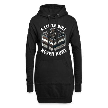 Bodenwissenschaftler Science du sol - Sweat-shirt à capuche long Femme - noir - Devant