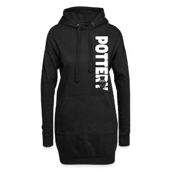 Pottery Ceramics Artist Pottery - Hoodie-Kleid - Schwarz - Vorne
