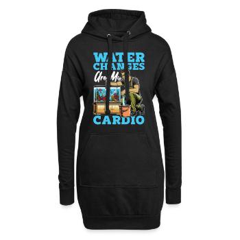 Aquarium Enthusiast Water Changes Are Aquarist - Hoodie-Kleid - Schwarz - Vorne