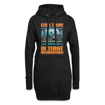 Aquarium Enthusiast Fish Tank Instant Fish Lover - Hoodie-Kleid - Schwarz - Vorne