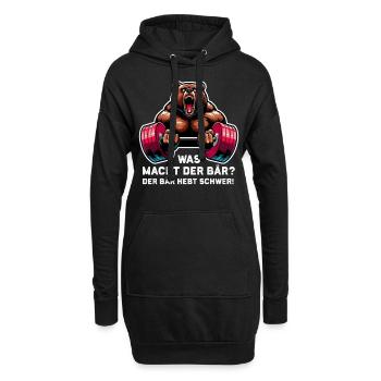 Bodybuilding Bodybuilder Fitness Geschenk Muskeln - Hoodie-Kleid - Schwarz - Vorne