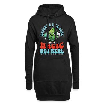 Les sciences de l’environnement, c’est comme de la magie biologiste - Sweat-shirt à capuche long Femme - noir - Devant