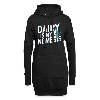 Intolérance au lactose Intolérance au lactose - Sweat-shirt à capuche long Femme - noir - Devant