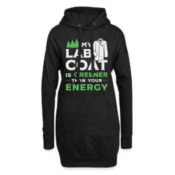 Environmental Scientist My Lab Coat Soil Scientist - Hoodie-Kleid - Schwarz - Vorne