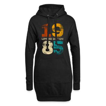 Vintage 1985 Edition Limitée - Cadeau d’anniversaire - Sweat-shirt à capuche long Femme - noir - Devant