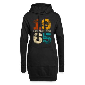 Vintage 1965 Edition Limitée - Cadeau d’anniversaire - Sweat-shirt à capuche long Femme - noir - Devant