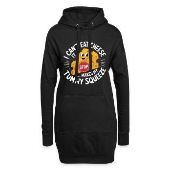 Intolérance au lactose Intolérance au lactose - Sweat-shirt à capuche long Femme - noir - Devant