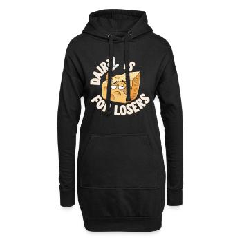 Intolérance au lactose Intolérance au lactose - Sweat-shirt à capuche long Femme - noir - Devant