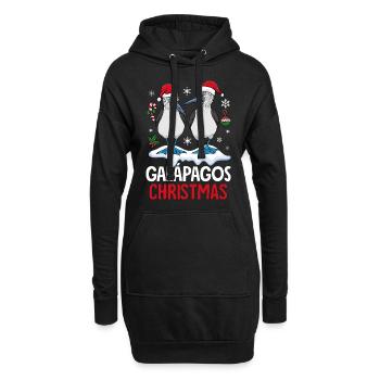 Galapagos Christmas - Hoodie Dress - black - Front