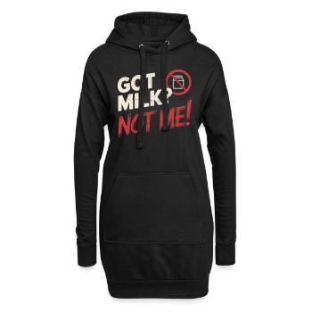 Intolérance au lactose Intolérance au lactose - Sweat-shirt à capuche long Femme - noir - Devant