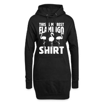 This is my best flamingo shirt - Flamingo Bird - Hoodie-Kleid - Schwarz - Vorne