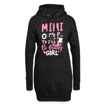 Mimi de la fille d’anniversaire - Sweat-shirt à capuche long Femme - noir - Devant