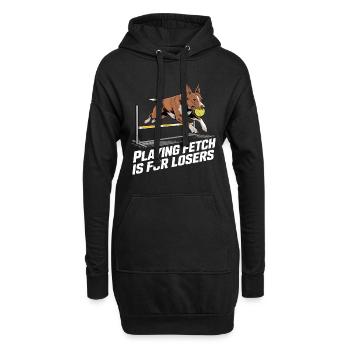 Flyball Sports canins - Sweat-shirt à capuche long Femme - noir - Devant