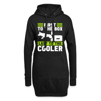 Flyball Hundesport - Hoodie-Kleid - Schwarz - Vorne