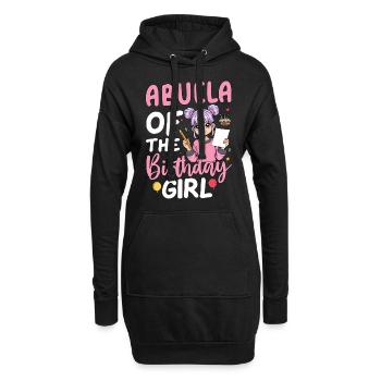 Abuela de La Fille D’anniversaire - Sweat-shirt à capuche long Femme - noir - Devant