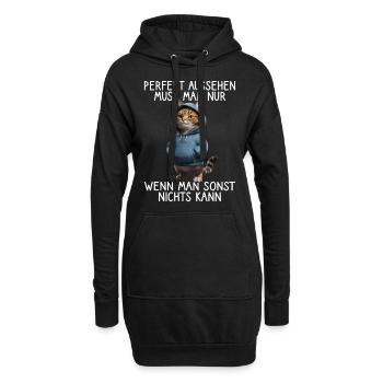Drôle de chats disant amoureux des animaux Drôle de chat chat - Sweat-shirt à capuche long Femme - noir - Devant