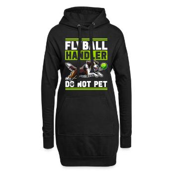 Flyball Hundesport - Hoodie-Kleid - Schwarz - Vorne