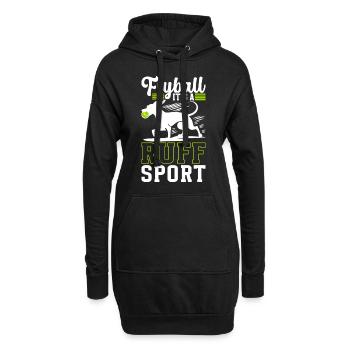 Flyball Hundesport - Hoodie-Kleid - Schwarz - Vorne