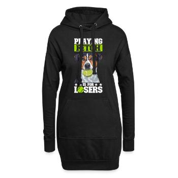 Flyball Sports canins - Sweat-shirt à capuche long Femme - noir - Devant